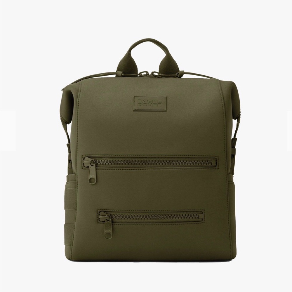 Dagne Dover -NWT Indi Neoprene Olive Green Backpack/ Diaper Bag